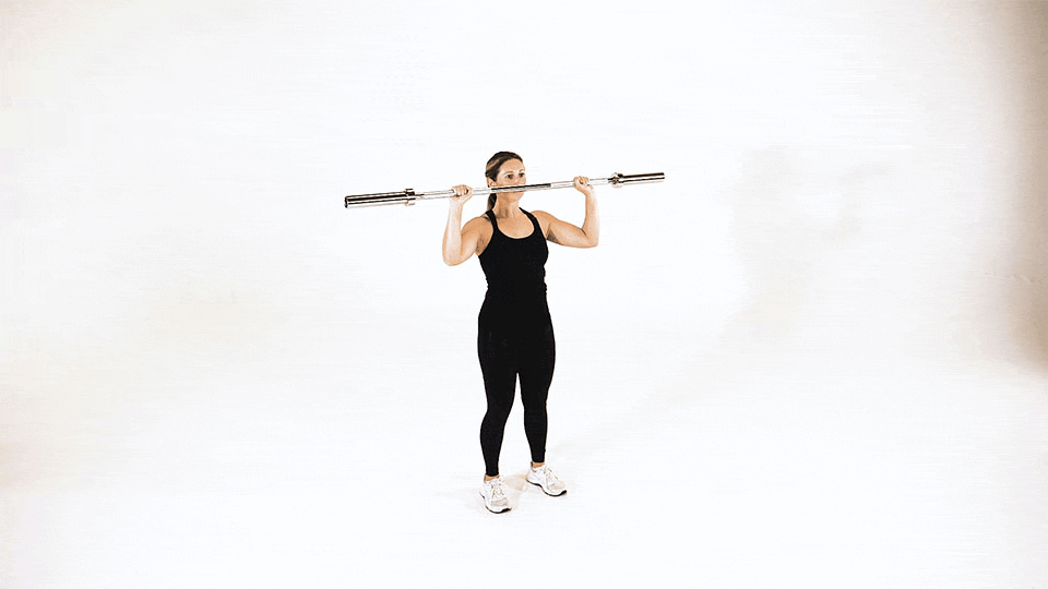 Shoulder-press ramp-set demonstration