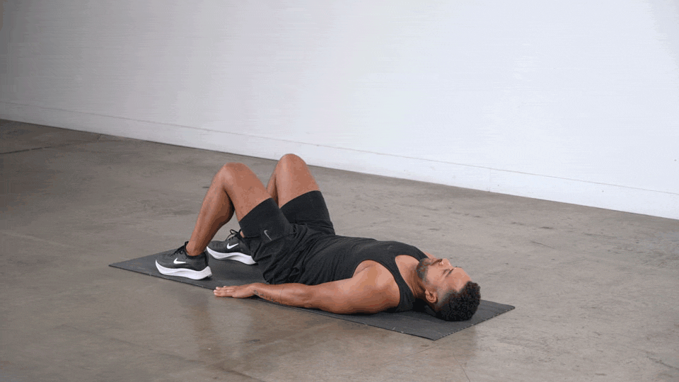 Glute bridge demonstration