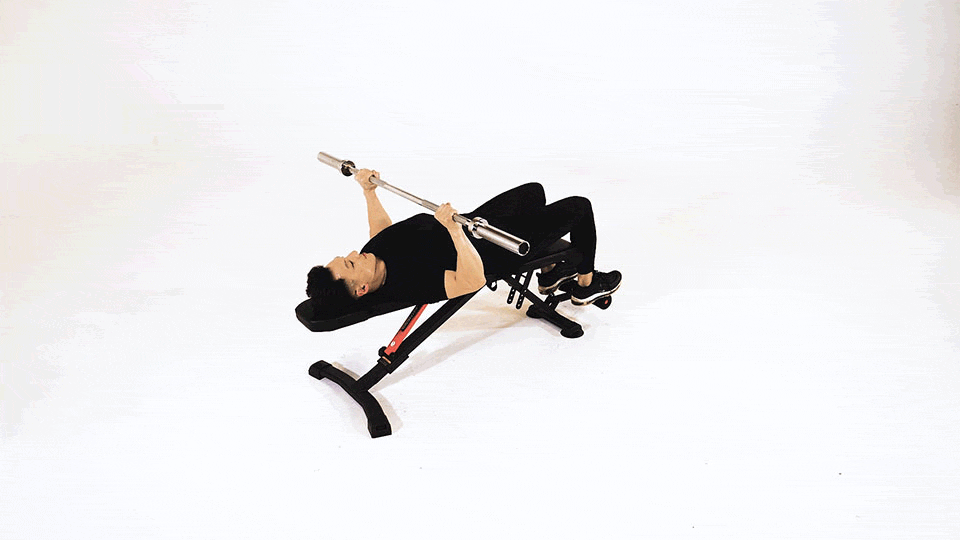 Bench-press ramp-set demonstration