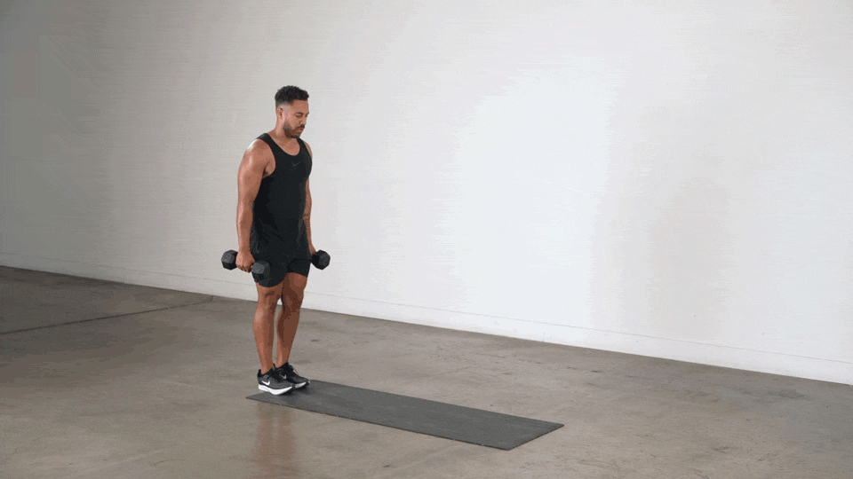 DB Walking Lunge