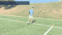 Adductor stretch demonstration